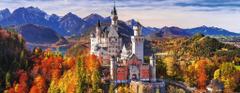 Ravensburger Grad Neuschwanstein Panorama Puzzle 1000 kosov