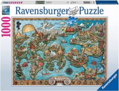 Ravensburger Skrivnostna Atlantida Puzzle 1000 kosov