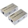 Podaljševalnik PremiumCord 4K HDMI do 60 m z enim kablom Cat5e/Cat6