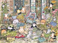 Ravensburger Puzzle Crazy Cats: Mačje življenje 500 kosov