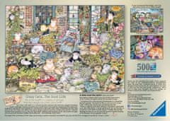 Ravensburger Puzzle Crazy Cats: Mačje življenje 500 kosov