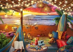 Ravensburger Puzzle Udobna mesta: Beach Cabana XXL 500 kosov