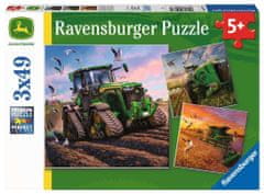 Ravensburger John Deere sestavljanka v akciji 3x49 kosov