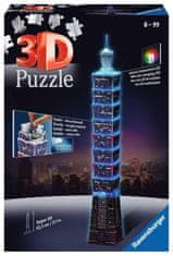 Ravensburger Osvetljena 3D sestavljanka Night Edition Taipei 101, Tajvan 216 kosov