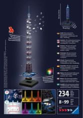 Ravensburger Osvetljena 3D sestavljanka Night Edition Taipei 101, Tajvan 216 kosov