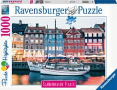 Ravensburger Puzzle Skandinavija - Kopenhagen, Danska 1000 kosov