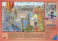Ravensburger Puzzle - Okoli sveta v 80 dneh 1000 kosov
