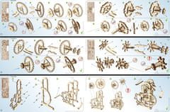 UGEARS 3D lesena mehanska sestavljanka Dynamometer