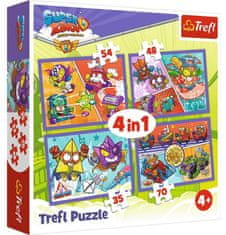 Trefl Puzzle Super Zings S5 4v1 (35,48,54,70 kosov)