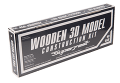 Wooden city Leseno mesto Puzzle 3D Retro vožnja, lesena