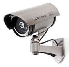 Nedis lažna varnostna kamera z infrardečo LED diodo/ krogla/ IP44/ zunanja/ siva