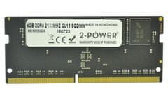 2-Power 4GB PC4-17000S 2133MHz DDR4 CL15 Non-ECC SoDIMM 1Rx8 (1,2 V DOŽIVLJENSKA GARANCIJA)