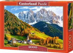 Castorland Puzzle Cerkev Svete Magdalene, Dolomiti 2000 kosov