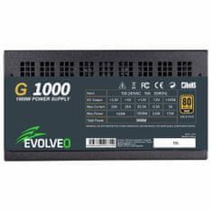 Evolveo G1000/1000W/ATX 3.0/80PLUS Gold/Modular