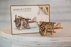 Wooden city 3D sestavljanka Biplane 63 kosov