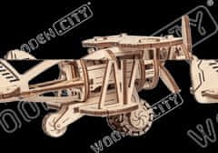 Wooden city 3D sestavljanka Biplane 63 kosov