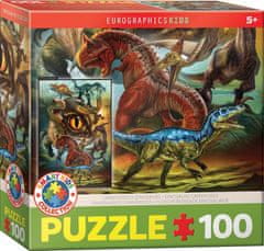 EuroGraphics Puzzle Mesojedi dinozavri 100 kosov