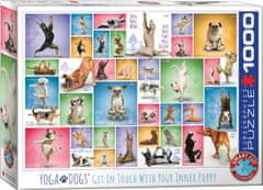 EuroGraphics Dog Yoga Puzzle 1000 kosov