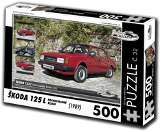 RETRO-AUTA Puzzle št. 32 Skoda 125 L (1989) - desni pogon 500 kosov