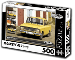 RETRO-AUTA Puzzle št. 36 Moskvič 412 (1974) 500 kosov