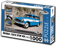 RETRO-AUTA Puzzle št. 17 Škoda 1202 STW VB (1965) 1000 kosov