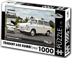 RETRO-AUTA Puzzle št. 70 Trabant 600 KOMBI (1963) 1000 kosov