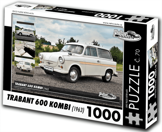 RETRO-AUTA Puzzle št. 70 Trabant 600 KOMBI (1963) 1000 kosov