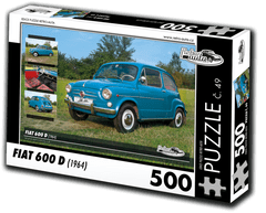 RETRO-AUTA Puzzle št. 49 Fiat 600 D (1964) 500 kosov