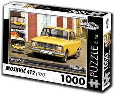 RETRO-AUTA Puzzle št. 36 Moskvič 412 (1974) 1000 kosov