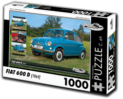 RETRO-AUTA Puzzle št. 49 Fiat 600 D (1964) 1000 kosov