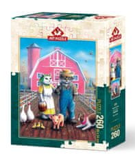 Art puzzle Sestavljanka Cat Farmers 260 kosov