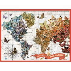 Galison Wendy's Gold Butterfly Migration Puzzle 1000 kosov