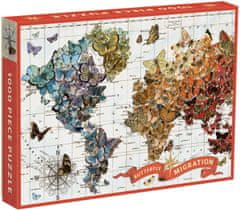 Galison Wendy's Gold Butterfly Migration Puzzle 1000 kosov