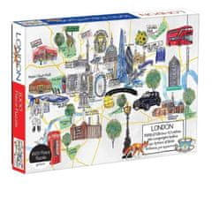 Galison Puzzle Zemljevid Londona 1000 kosov