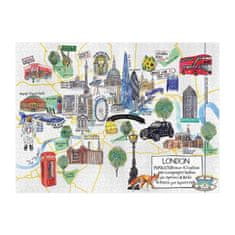 Galison Puzzle Zemljevid Londona 1000 kosov