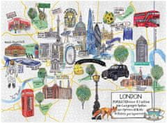 Galison Puzzle Zemljevid Londona 1000 kosov