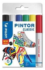 Pilot Pintor Fine Set akrilnih markerjev 0,9-1,5 mm - Classic 6 kosov