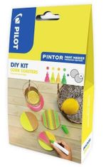 Pilot Pintor Medium Kreativni set akrilnih markerjev 1,5-2,2 mm - 4 kosi + plutovinaste blazinice