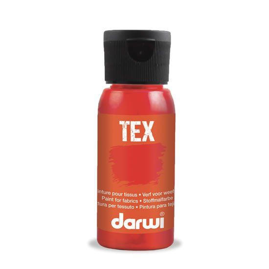 Darwi TEX barva za tekstil - Škrlatno rožnata 50 ml