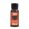 TEX barva za tekstil - Temno rjava 50 ml