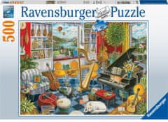 Ravensburger Glasbena soba Puzzle 500 kosov