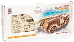 UGEARS 3D lesena mehanska sestavljanka VM-01 Car (roadster)