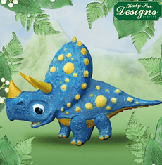 Silikonski model za triceratops - Katy Sue