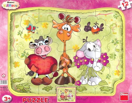 Dino Puzzle Krkouni 12 kosov