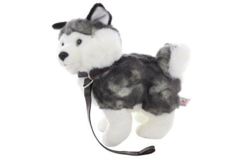 Husky plišasti z povodcem 25 cm