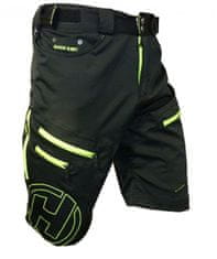 HAVEN Moške kratke hlače NAVAHO SLIMFIT črno-zelene s kolesarsko podlogo - L