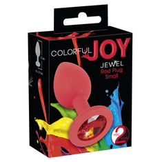 You2Toys Analni čep Colorful Joy Jewel Red Plug sm