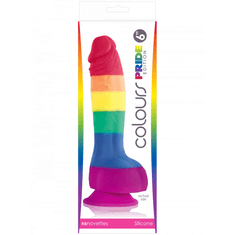 NSNovelties Mavrično obarvani dildo Pride Edition 6 Inch Dildo