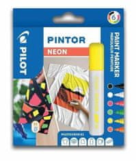 Pilot Pintor Medium Set akrilnih markerjev 1,5-2,2 mm - Neon 6 kosov