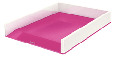 Leitz Dvobarvna škatla za shranjevanje WOW, bela/rožnata